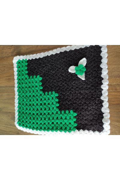 HANIMKIZ Hand Knitted Dowry Rectangular Bath Loofah