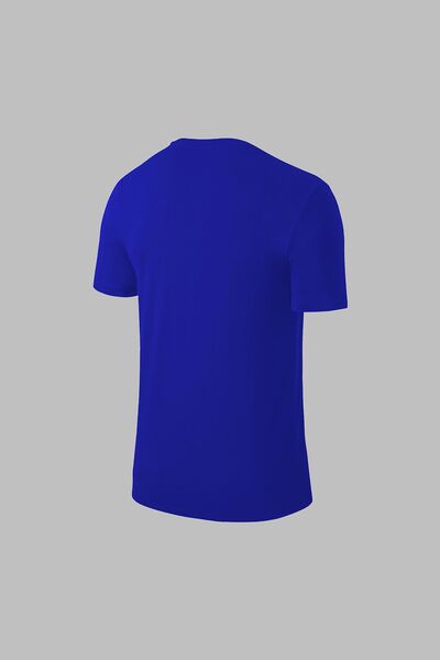 POSEIDON STORM Tricou albastru Dri-Fit pentru bărbați - fără imprimare, decolteu, mânecă scurtă (4XL-10XL)