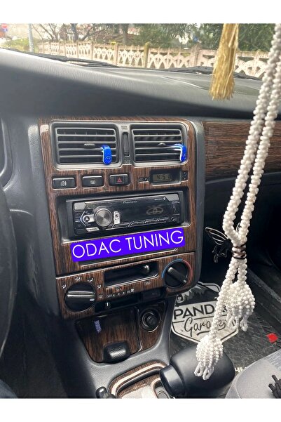 ODAC TUNING تويوتا كارينا إي - طقم وحدة تحكم توربيدو من خشب الماهوجني، لون مخ...