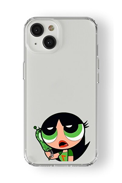 Multitronic iPhone 15 Uyumlu Buttercup Tasarım Baskılı Şeffaf Kılıf