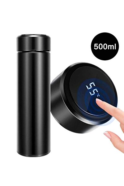 RUSTİKEVDECORART Akıllı Termos Mug Kahve Kupa Dijital Led Isı Göstergeli Termos