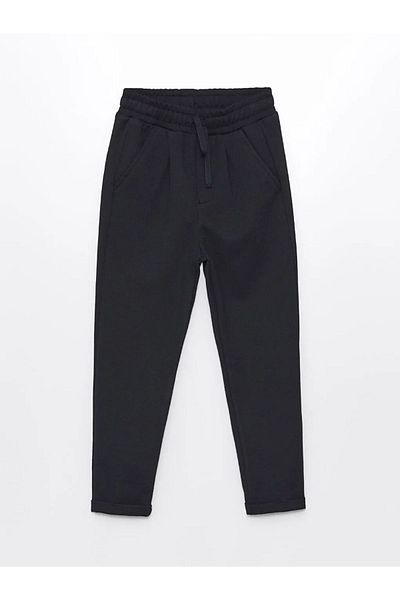 LC Waikiki Navy Blue Lcw Kids Boy's Trousers - Elastic Waist W40195Z4