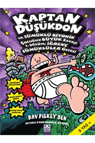 Altın Kitaplar Kaptan Düşükdon 6. Kitap ve Sümüklü Biyonik Çocuğun Büyük Sava...