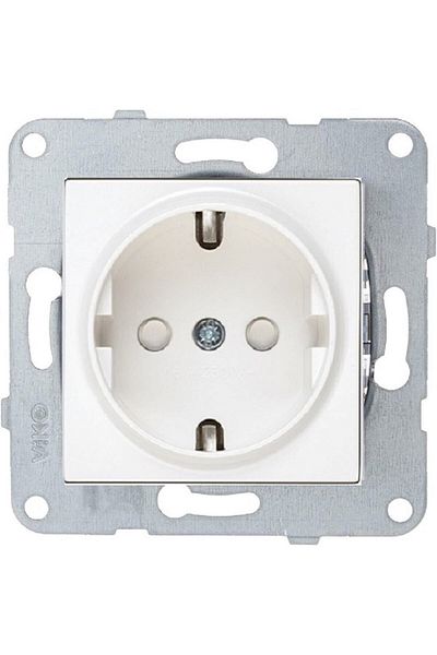 VİKO Karre - Meridian Child Proof Grounded Socket - Frameless