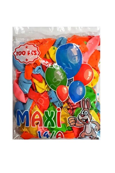MAXİ حزمة من 100 بالون متوسط الحجم 14/أ