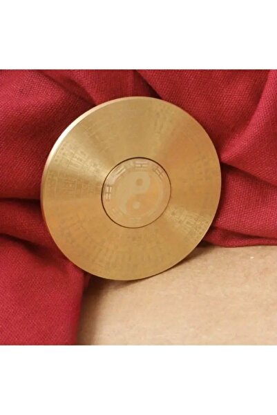 PİRAMİGO Pirinç Feng Shui Pusula Çift Taraflı Bagua & Yin Yang Döner