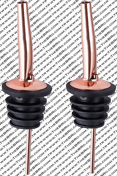 TheBRo Rose Gold Stainless Steel Bottle Pourer - 2 Pieces Stoppers and Tips