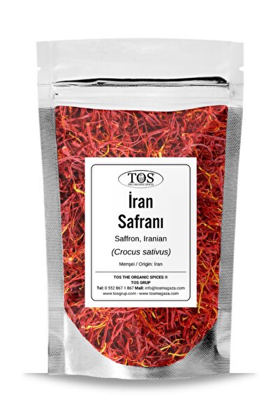 TOS The Organic Spices Safran, Iran 1 gr (1. KALİTE) Crocus Sativus / Saffron...