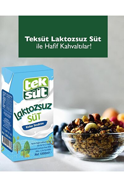 Teksüt Yarım Yağlı Süt 1 Lt X 6 Adet