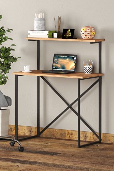 Cosargroup Raflı Çalışma Masası Raf Kitaplık Çok Amaçlı Ofis Masa Raflı Atlan...