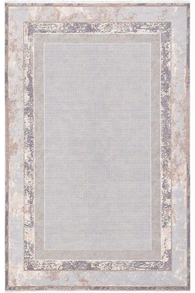 Artemis Halı Couture Gri Gold Çerçeveli Halı 00930a