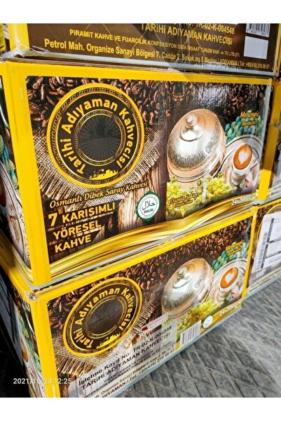Tarihi Adıyaman Kahvecisi 5 Adet Adıyaman Dibek Kahvesi Damla Sakızlı 200 gram