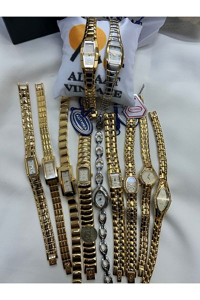 Almera Vintage Gold Women's Watches(3-4-5-10-11 Available)
