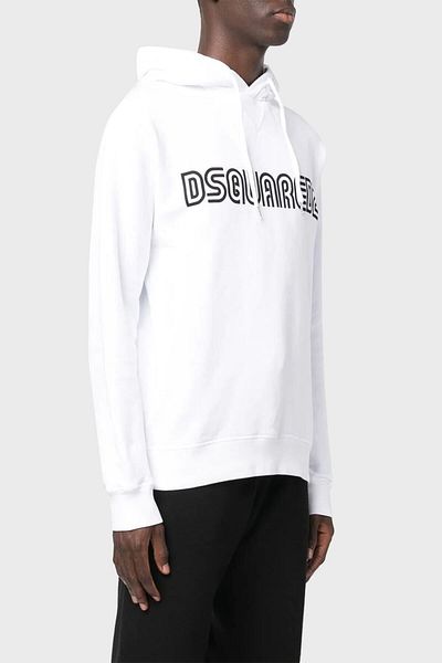 DSquared2 Cotton Relaxed Fit Hooded Sweat Men's Sweat S71gu0550 S25030 100