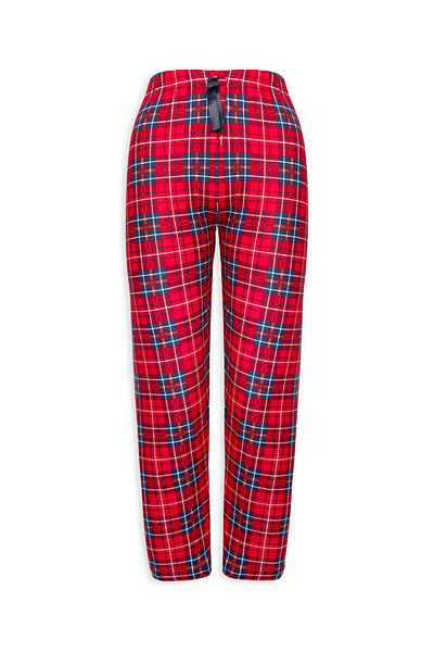 Line Smart Pantaloni de pijama moale elastici cu model în carouri de iarnă pentru femei