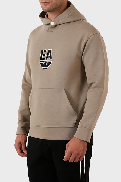 Emporio Armani سويت شيرت بغطاء للرأس من القطن بقصة عادية للرجال 6l1mc4 1jhsz 0137