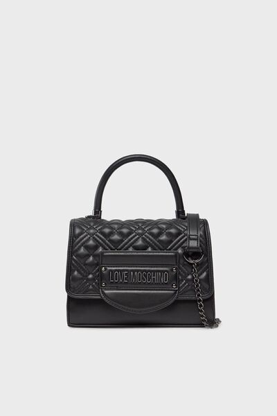 Love Moschino حقيبة بشعار مع حزام سلسلة - قابلة للفصل، موديل JC4055PP1ILA000A