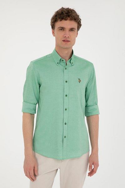 U.S. Polo Assn. Amerikai póló logós férfi karcsú pamut ing - G081SZ 0041826727