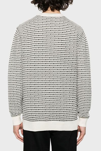 Emporio Armani 100% Wool Logo Crew Neck Sweater Men's SWEATER