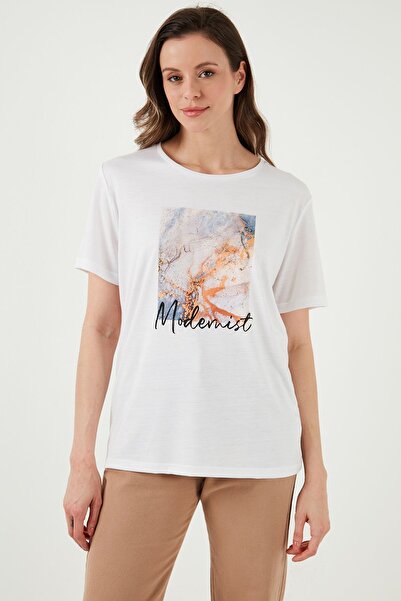 Fashion Friends Crew Neck Printed T Shirt - T SHIRT 24Y0777K1