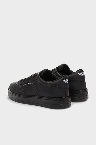 Emporio Armani Genuine Leather Sneaker Shoes Men SHOES X4X570 XN840 K001