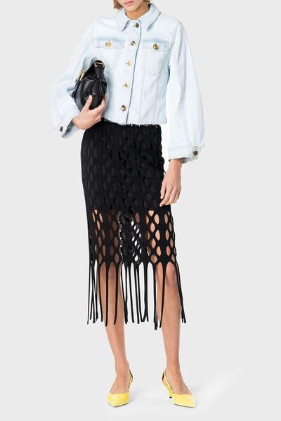 PİNKO Pinko Cotton Regular Fit Denim Jacket - JACKET100585 A1MV PJN