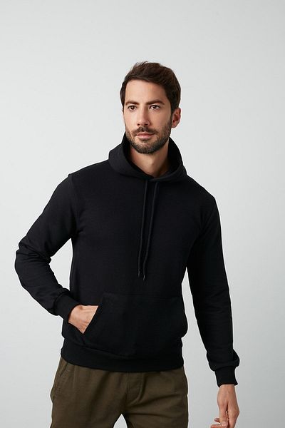 Buratti Cotton Kangaroo Pocket Hooded Sweat Ανδρικός ιδρώτας 541hoodıe