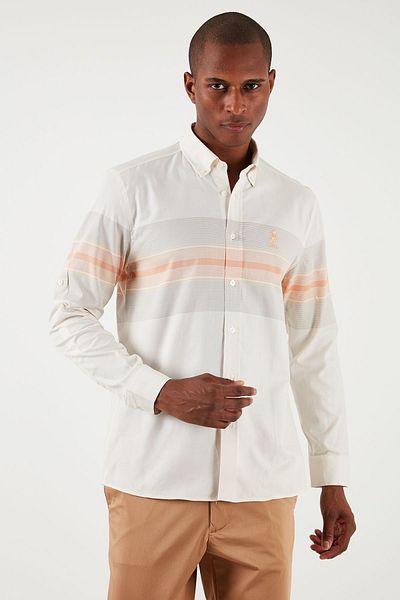 U.S. Polo Assn. U.S. Πόλο με κουμπιά γιακά 100% βαμβακερό κανονικό πουκάμισο ανδρικό πουκάμισο G081GL0041831534