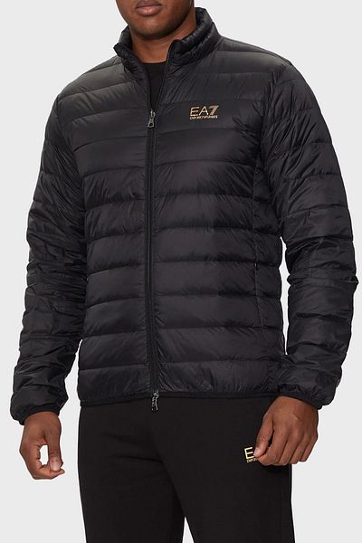 EA7 Men's Puffer Jacket - Regular Fit, 100% Down, Padded, 8Npb23 Pngpz 0208