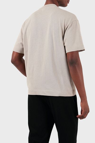 Emporio Armani Tricou din bumbac oversize cu decolteu rotund Tricou bărbați 3D1T93 1J0EZ 0176