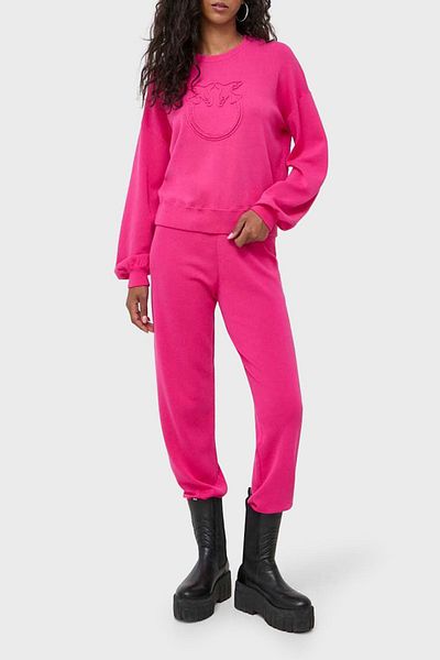 PİNKO Παντελόνι Pinko Regular Fit Soft Textured Jogger Knitwear ΠΑΝΤΕΛΟΝΙ 101567   Α115 Ν17