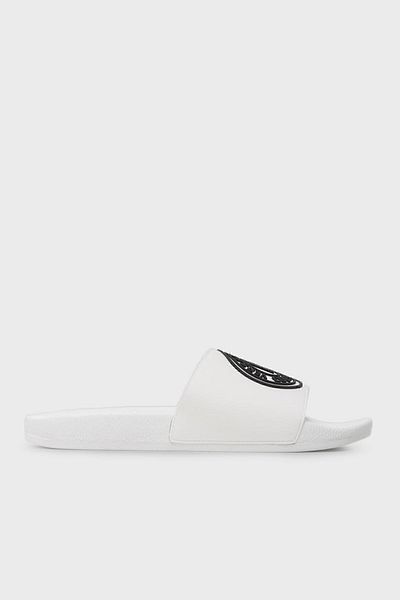 VERSACE JEANS COUTURE Versace Logo Flat Slippers Ανδρικές παντόφλες 73ya3sq3 Zs192 003
