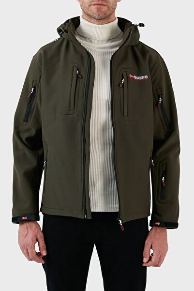 Norway Geographical Wind Resistant Softshell Hooded Outdoor Coat Men'S COAT TUNAR