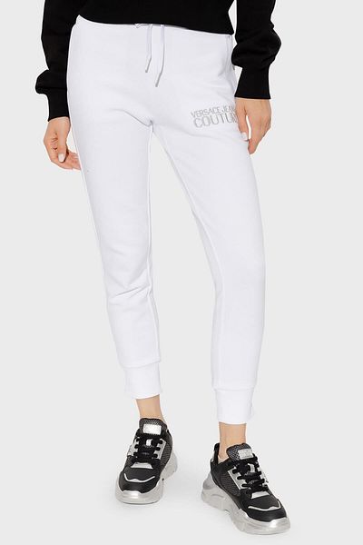 VERSACE JEANS COUTURE Versace 100% βαμβακερό κανονική εφαρμογή Jogger αθλητικό παντελόνι με τσέπες 73haat01 Cf00t S03