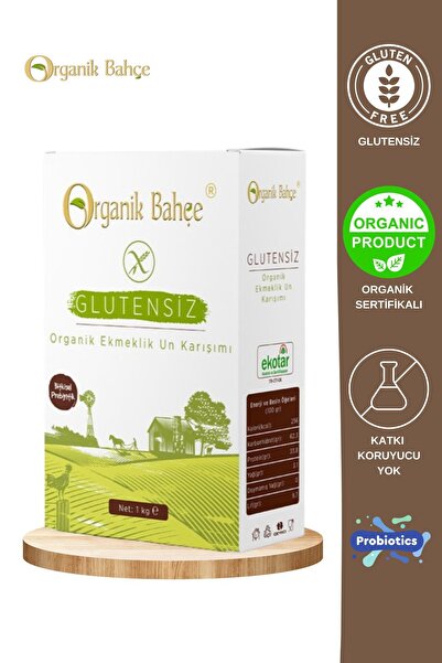 Organik Bahçe Organik Glutensiz Ekmeklik Un Karışımı 1 Kg