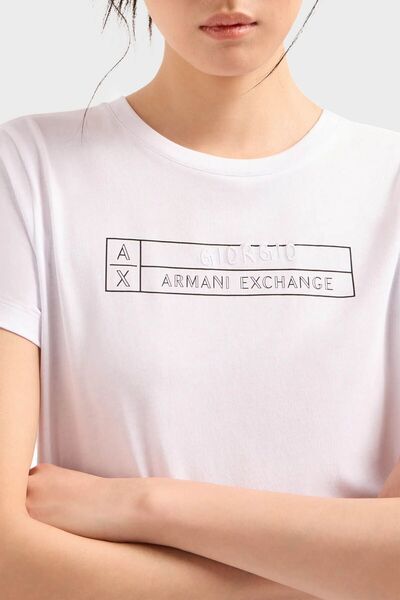 Armani Exchange Pamut normál szabású póló PÓLÓ 3DYT01 YJ3RZ 1000