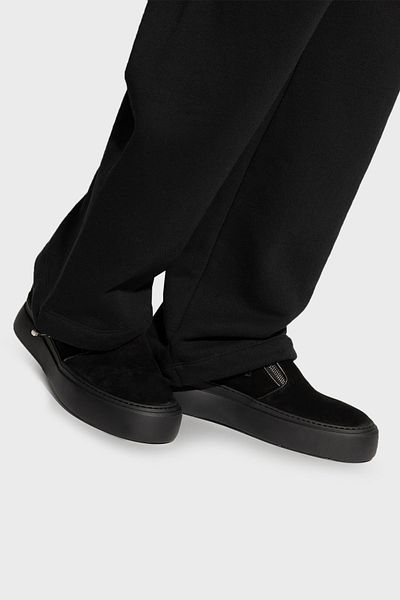 Giuseppe zanotti Men's Suede Leather Logo Shoes - EU40010