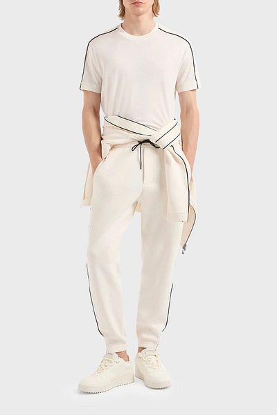 Emporio Armani Cotton Regular Fit Jogger Sports Pants Men's PANTS 3D1P68 1JHSZ 0128