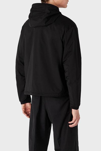 Emporio Armani سترة رياضية بغطاء للرأس بقصة عادية للرجال 6R1BU2 1NAMZ 0999