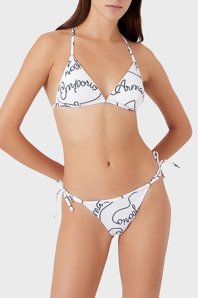 Emporio Armani Μπικίνι με μοτίβο Halter Ελαφρώς γεμιστό τρίγωνο μπικίνι 262671   3R310 10410