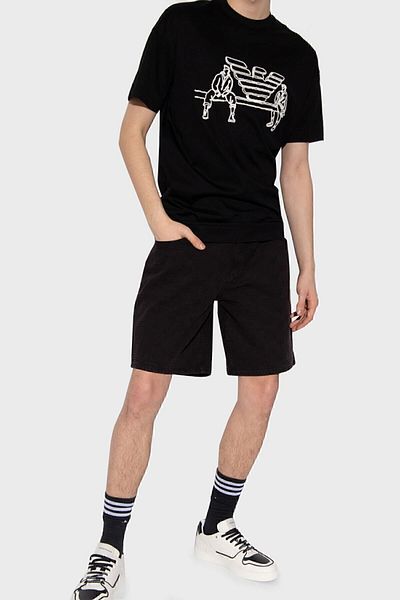 Emporio Armani Βαμβακερή τσέπη Bermuda Ανδρική βερμούδα 3l1ps1 1djsz 0005