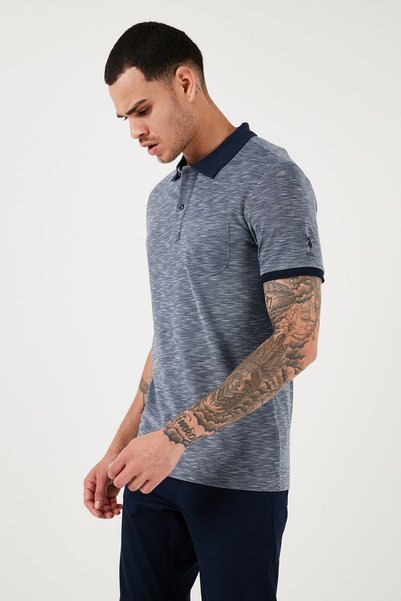U.S. Polo Assn. U.S. Polo Cotton Blend Slim Fit Polo Collar t Shirt Men's Polo Collar t Shirt G081Gl0111792137
