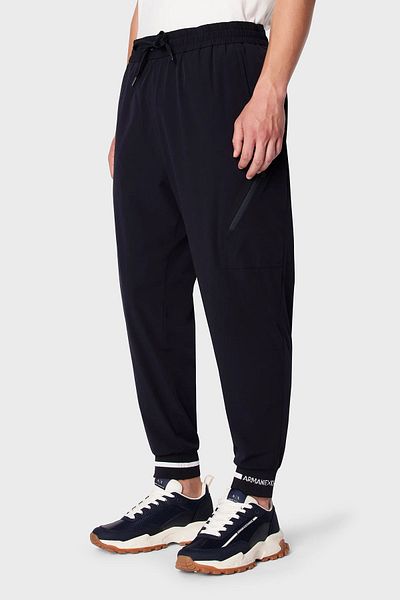 Armani Exchange Regular Fit Pocketed Jogger Pants Men's Trousers 3DZPL2 ZN3GZ 1583