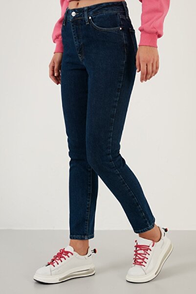 Lela Cotton Slim Fit High Waist Narrow Leg Jeans Denim Trousers 639loren