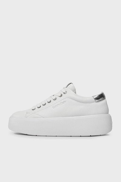 Calvin Klein Thick Sole Leather Sneaker Shoes HW0HW018610K6 SHOES HW0HW01861 0K6
