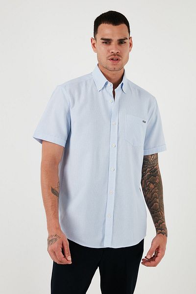 U.S. Polo Assn. ΒΑΣΗ. Ανδρικό πουκάμισο Polo - Βαμβακερό, Μονή Τσέπη, Comfort Fit G081SZ 0041593336