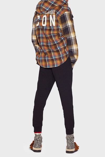 DSquared2 Icon Dean Elastic Waistband 100% Cotton Regular Fit Jogger Pants Men's PANTS S79KA0