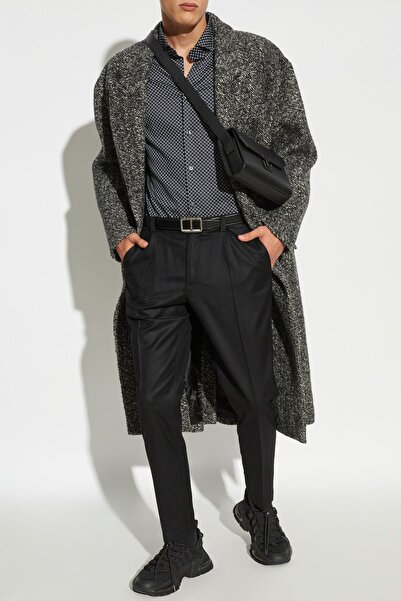 Emporio Armani Casual Black Men's Shirt - Long Sleeve, Shirt Collar, Woven 6d1c86 1npbz-f928