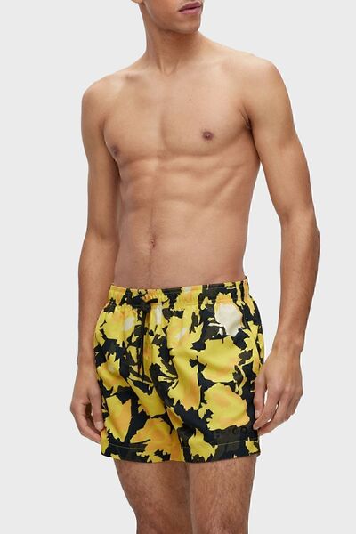 HUGO Desenli Deniz Şortu Hızlı Kuruyan Mayo Short Erkek SHORT 50491514 732