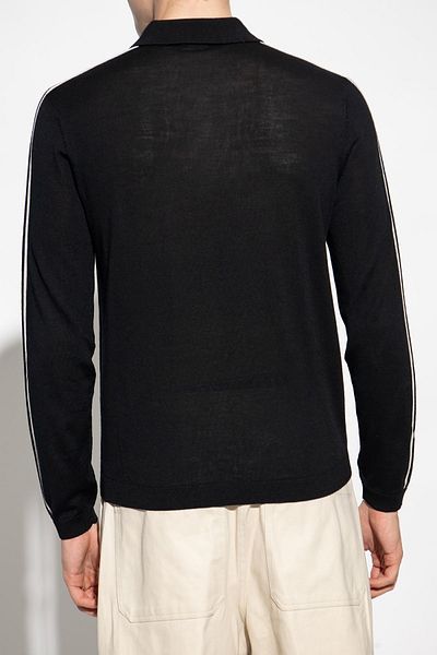 Emporio Armani Men's Brand Logo Long Sleeve Casual Black Sweater 6R1MU1 1MMHZ-0999